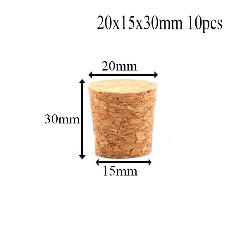 5/100pc Tops DIA 8mm To 58mm Wooden Cork Lab Test Tube Stopper Kettle Pudding Bottle Cork Cap Burette Tube Wood Plug Cork Stopper