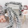 270CM Artificial Green Christmas Garland Wreath for Home Garden Holiday Decor