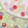 20/100Pcs For Jewelry Making Acrylic Beads Loose Spacer Beads AB Color Flower Charms DIY Beads for Crafted Bracelet Necklaces Accessories Handcrafted
