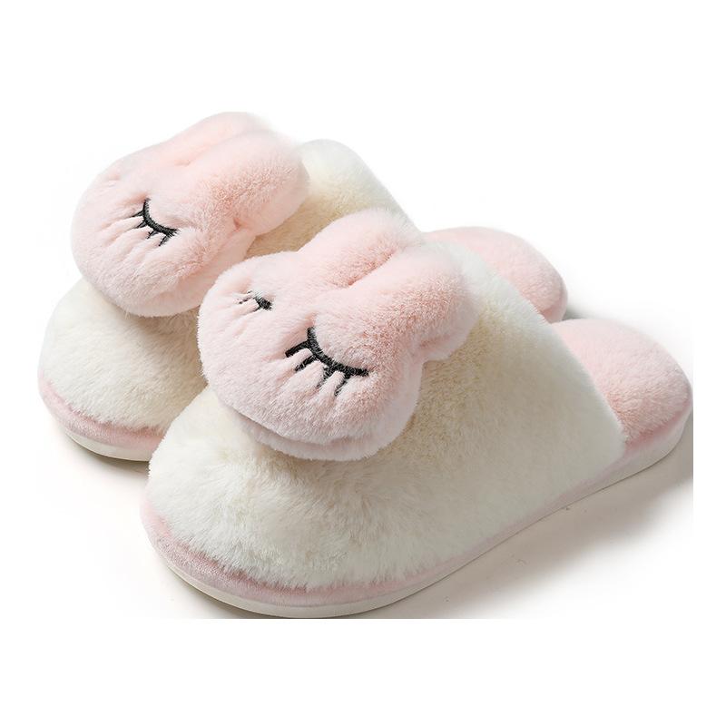 Wholesale Price Woman Fur Slippers Pantuflas Animals Home Indoor  House Slide Zapatillas-de-mujer Wear Sandals for Ladies