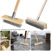 Steel Wire Broom Head Sweeping Brush Heavy Duty Outdoor Yard Brush Steel Bristles for Deck Scrub Decking Paving Patio