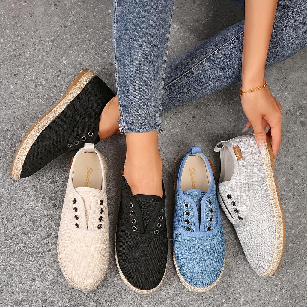 2024 New Ladies Shoes Slip-on Women's Vulcanize Shoes Fashion High Quality Round Head Light Outdoor Casual Shoes Size 36-43