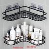 No-Drill Wall-Mounted Bathroom Shower Organizer Shelf for Home and Dorm