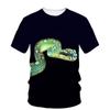 Hip Hop Funny Snake Totem Summer Men'S T-Shirt Alternative Fashion Street Trend Classic Comfortable Plus Size Short Sleeve