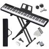 [2023 New Digital Piano Stand Set] Longeye Digital Piano, 88 Keys, with Stand, Portable, Ultra-Compact, 10mm Stroke, Built-in Battery, Long Battery