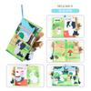0-3 Years Old Baby Tail Cloth Book 6 Themed Forest Dinosaur Animal Palm Book Early Education Toy
