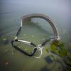 Retractable Elastic Steel Cable Fishing Lure Clamp with Anti-Lost Spring Rope