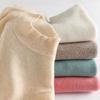 Half High Neck Knitted Sweater Women's Autumn and Winter New Loose Sweater Solid Color Pullover Casual Knitted Base Sweater