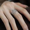 Handmade Vintage Carved Ring Antique Couple Rings Jewelry Gift Wide Band Ring  for Women & Men