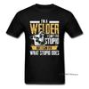 Slogan Tshirt For Men Black T Shirts Welder Can't Fix Stupid But What Stupid Does Custom Fitness T-shirts Programmer Streetwear
