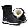 Large Size Winter Men's Boots Warm Plush Ankle Boots Sweat Wicking High-Top Warm Snow Boots Outdoor Sneakers Winter Men's Shoes