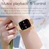 Women Gold Smart Watch Men Waterproof Bluetooth Wireless Call Infinite Screen Smart Bracelet 2024 New Watch DIY Watch Face Bands