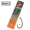 3pcs/pack Carp Fishing Combi Rig Hook Size 2 4 6 Hair Rigs With Booms Loop 35lb/15.9kg For Carp Fishing Tackle Accessories