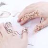 Temperament Flower For Girls Simple Hollow Korean Finger Ring Women Opening Ring Finger Jewelry