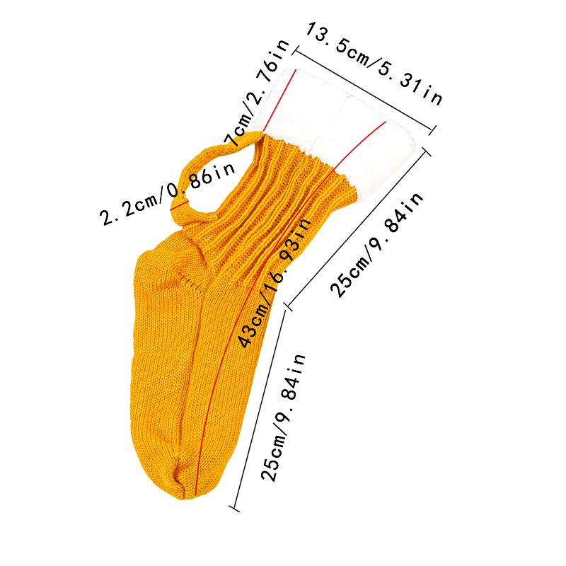 1 Pair Beer Mug Knitted Socks Warm Soft Sleep Christmas Gift