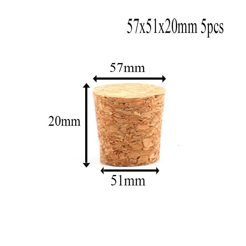5/100pc Tops DIA 8mm To 58mm Wooden Cork Lab Test Tube Stopper Kettle Pudding Bottle Cork Cap Burette Tube Wood Plug Cork Stopper