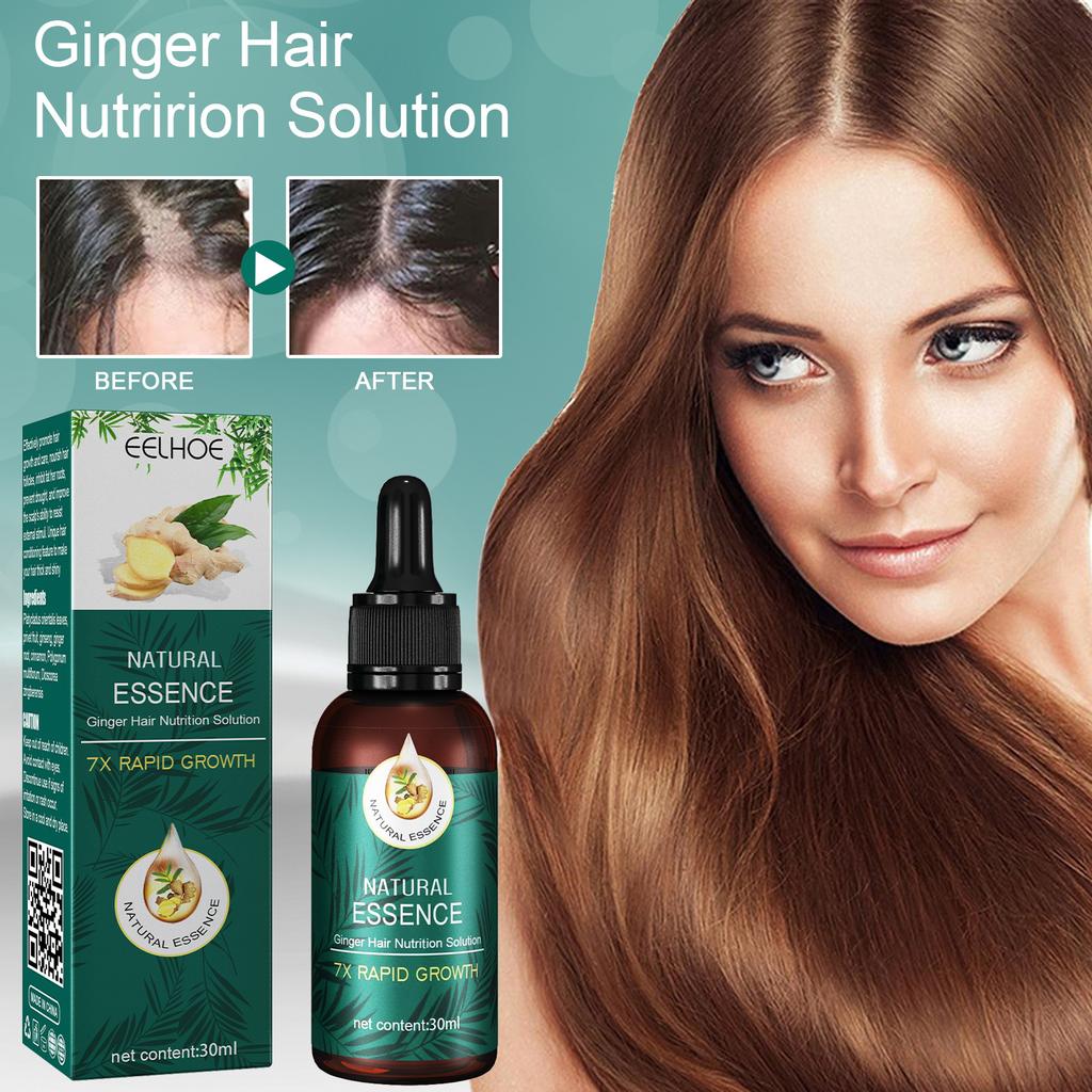30ml Hair Essence Long Lifespan Universal Unique Practical Ginger Hair Nutrition Solution Essence for Unisex