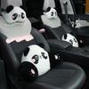 Car Headrest Neck Protection Pillow Cute Plush Panda Backrest In the Car Lumbar Support A Pair of Car Mounted Pillows