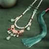 Tang Ming Song Dynasty Vintage Chinese Necklace Chinese Style Long Necklace Decoration