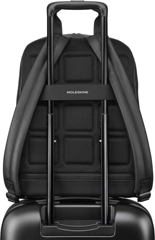 Moleskine Classic Pro Backpack, New Model, Men's, Black, ET23C2PBKBK, 15-inch Laptop Storage, One Size Fits All