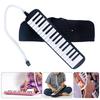 32 Keys Melodica Instrument for Kids Air Piano Keyboard Soprano Melodica with Long Tube Short Mouthpieces & Carry Bag
