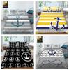 3D Anchor Printed Bedding Set, High-definition Digital Printed Down Duvet and Pillowcase 2/3 Pieces of Ultra-fine Fiber Fabric for Home Decoration