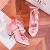 Japanese Soft Girl Mary Jane Shoes Thick Heel High Heel Lolita Sandals Lace Bow Girl Shoes Student Shoes Single Shoes