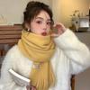 Warm Winter Cashmere Scarf Solid Color Shawl Wrap Fashion Long Tassel Scarves  Women