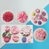 Valentine's Day Flower Silicone Fondant Cake Mold Rose Peony Cupcake Jelly Candy Chocolate Baking Decoration Candle Making Tools