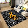3D Creative Music Cartoon Area Rug Large,Carpet Rug for Living Room Bedroom Sofa Doormat Decoration,kids Play Non-slip Floor Mat