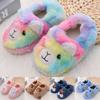 Toddler Infant Kids Baby Warm Shoes Boys Girls Cartoon Soft-Soled Slippers