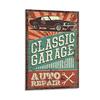 Vintage Poster - Garage - Car Repair - Metal - Rectangular - Wall Decoration