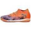 Future 8 Comfortable Fashion TT (Rubber Studs) Artificial Turf Fabric Durable Fit Soccer Shoes Men Soccer Shoes Orange Black 108433-01