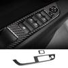 2Pcs Carbon Fiber Car Window Lifter Button Control Switch Armrest Panel Frame Cover Sticker Accessories For BMW Z4 E89