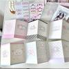 30Pcs Korean INS Kawaii Candy Puppy Folding Back Card Kpop Idol 3inch Photo Card DIY Decor Packing Leave Message Fixed Cardboard
