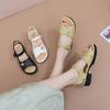 New Summer Flat Sandals for Women Fashion Soft Bottom Non-Slip One-Strap Casual Outdoor Wear Trendy Ladies Sandals