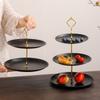 2/3 Layer Cake Dessert Tray Stainless Steel Dessert Display Holder Fruit Tray  Afternoon Tea