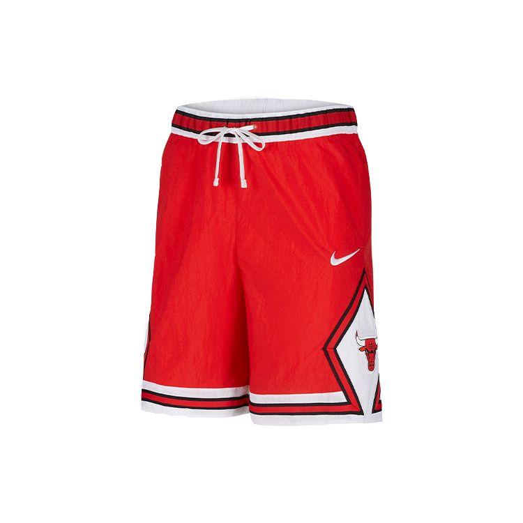 Nike Courtside Heritage NBA Casual Sports Breathable Lace-Up Retro Basketball Shorts Men Bottoms Red CV5597-657