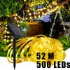 32m/22m/12m/7m Solar LED Garden Landscape Light Outdoor Balcony Guardrail Decorative Light Courtyard Christmas Atmosphere Light Pipe Light String