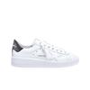(w) Purestar White Dark Grey Heel Tab Sneakers