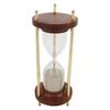 Wood and Brass Handmade Hourglass Sand Timer 17.78 Cm