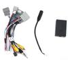 16Pin Audio Wire Harness Adapter Power Cable with Canbus Box for Android Replacement for CRV