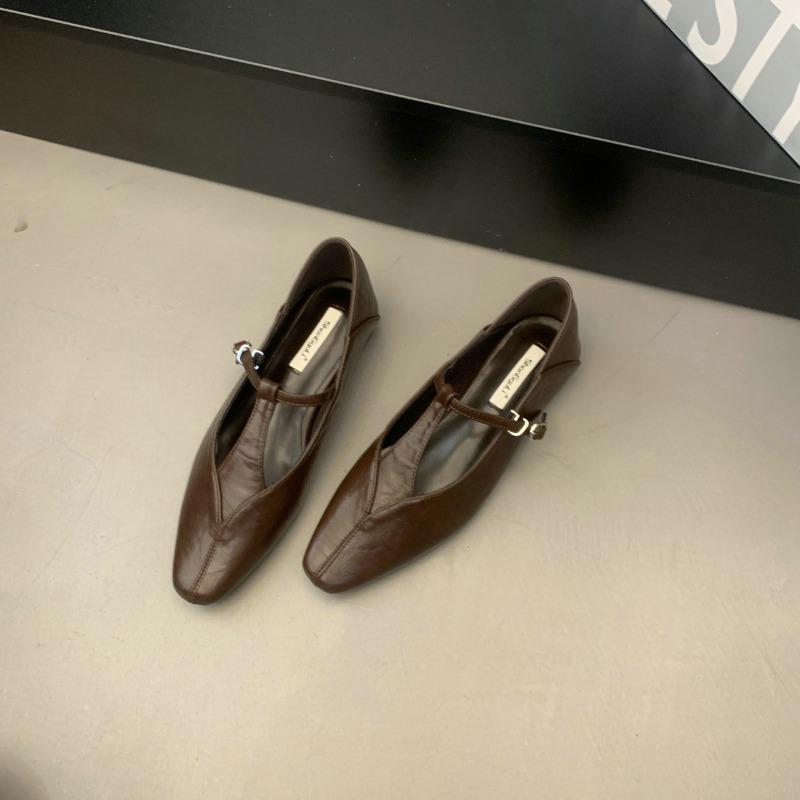 2025 New Autumn Flats Ballet Shoes Brand Designer Women Casual Loafers Fashion Mary Janes Shoes Round Toe Ballerina Female Mujer