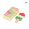 1Set 1:12 Dollhouse Mini Rainbow Ice Cream Chocolate W/Packaging Box Decor Toy