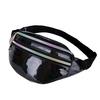 Simple Style Waist Pack for Women Shiny Laser Bum Hip Belt Bag for Girls Party Purse Small Chest Packs