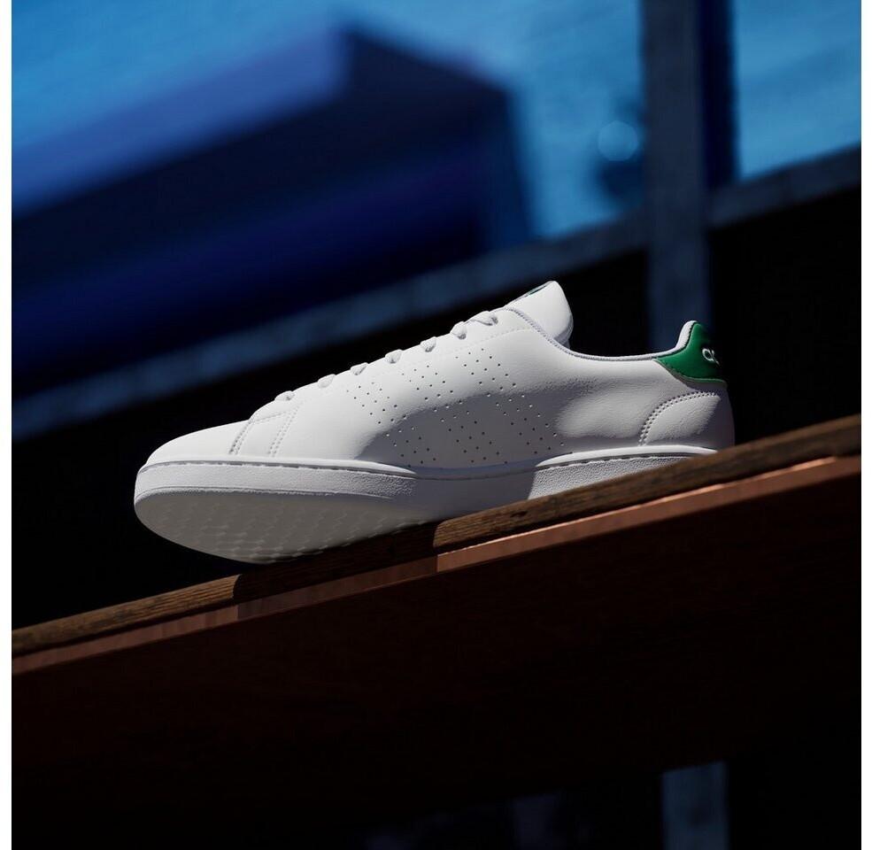Кроссовки Adidas Advantage облачно-белый/облачно-белый/зеленый