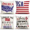 New Home Letter Independence Day Sofa Office Linen Pillow Cover Cushion Cover