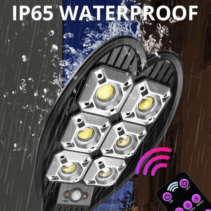 10000mAh Solar Street Light 10000mAH Outdoor Solar Lamp Bright Sunlight Waterproof PIR Motion Sensor Garden Light Remote Control