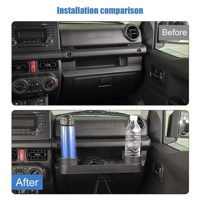 For Suzuki Jimny 2019 Up Car Co-pilot Handle Expand Storage Box Organizer Container Interior Stowing Tidying Accessories
