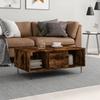 VidaXL Coffee Table Smoked Oak 90x50x36.5 Cm Engineered Wood 830593